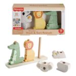 Fisher-Price Wood Stack and Sort Animals Toy