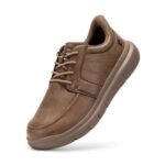 FitVille Mens Wide Fit Loafers V3, Brown, UK 8.5