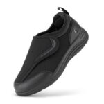 FitVille Womens Extra Wide Diabetic Shoes, Black UK 7 X-Wide