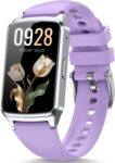 Fitness Smart Watch for Women Men, Step Counter Pedometer for iOS iPhone Android, IP68 Waterproof Activity Tracker with Calorie and Sleep Monitor, 110 Sport Modes Smartwatch (Purple)
