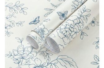 Fiula Peel-and-Stick Floral Wallpaper 44x300cm for Bedroom or Living Room
