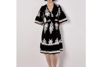 Floral Baroque Smocked Mini Dress