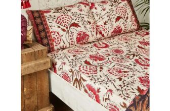 Floral Bohemia Border Print Pillowcase Pair