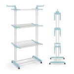 Folding Clothes Drying Rack Oversized 4-Tier