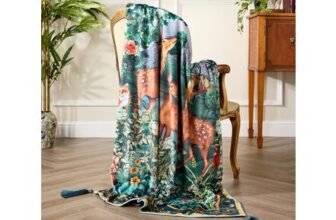 Forest Oasis Velvet Throw