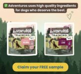 Free sample of ADVENTUROS Training Treats Lamb or Salmon 40g
