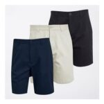 French Connection Mens Three Pack Chino Shorts