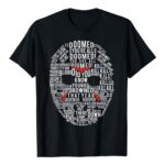 Friday the 13th Jason Text Mask T-Shirt