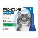 Frontline Flea & Tick Treatment for Cats, 6 Pipettes