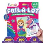 Funcils Foil Craft Kit: Unicorn & Princess Sticker Activity