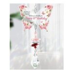 Funnli 18th Birthday Gifts: Butterfly Crystal Suncatcher for Daughter