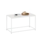 Furinno Camnus Modern Living Coffee Table, Solid White