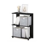 Furinno JAYA 3-Tier Open Storage Book Shelf Walnut