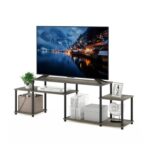 Furinno TURN-N-TUBE TV Stand, 55-Inch Console, French Oak