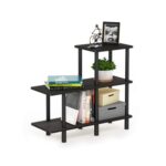 Furinno Turn-N-Tube 3-Tier Storage Shelves, Espresso