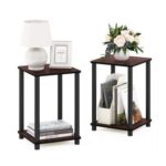 Furinno Turn-N-Tube Side Table Set of 2, 2-Tier