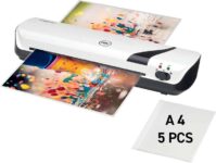 GBC Inspire White A4 Home Laminator, Starter Pack of 5 A4 Pouches Included – Free Click & Collect