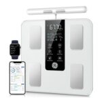 GE Smart Scales: Body Composition Scale with Handles, 180kg, White