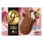 GIANNIS Vanilla Cherry / White Chocolate & Mango / Mint / Salted Caramel Ice Cream Sticks 4 Pack