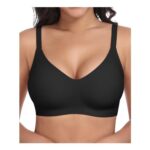Ganado Jelly Seamless Wireless Bras Black 3XL