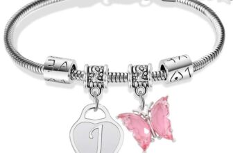 Ghloyza Initial Charm Bracelets for Women Heart Butterfly Bracelet Stainless Steel A-Z Bracelet Trendy Stuff – Sold by Tuosi-EU / FBA