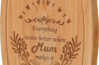 Gift for Mum,Mum Christmas Birthday Gifts,Handmade Engraved Bamboo Chopping Cutting Board for Bread Cheese,Kitchen Gifts for Mother Mum from Daughter Son on Christmas Mothers Day
