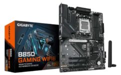Gigabyte B850 GAMING WIFI6 Motherboard – 622 VRM, 8200MHz DDR5 (OC), 1xPCIe 5.0 2xPCIe 4.0 M.2, GbE LAN, WIFI 6, USB 3.2 Gen 2