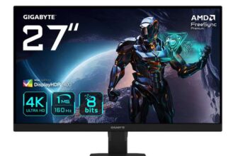 Gigabyte GS27U 27 4K IPS Gaming Monitor 160Hz, 1ms, FreeSync Premium, HDR400 -3-Year Manufacturers Guarantee – next day delivered