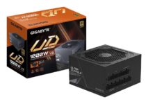 Gigabyte UD1000GM PG5 V2 80 Plus Gold Fully Modular 1000w PCIe 5.0 Power Supply Unit, ATX 3.1, 12VHPWR GPU Connector,