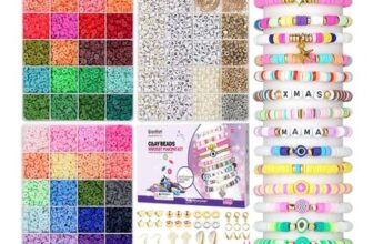 Gionlion 14,000pcs Beads Friendship Bracelet Kit, 48 Colors