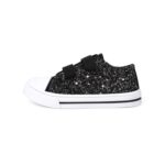Girls Easy-Fasten Canvas Trainers, Size 13, Gradient