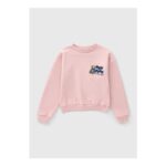 Girls Pink Bear Slogan Sweatshirt (7-15yrs)