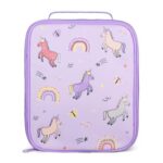 Girls Unicorn Purple Insulated Lunch Bag for Kids with Handle