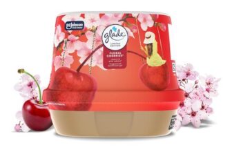 Glade Bathroom Gel Floral Cherries Air Freshener 180g
