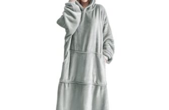 Good Nite Wearable Blanket Hoodie for Women, Oversized, Soft