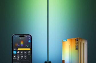 Govee LED Floor Lamp 3 Lite RGBICWW, 1400lm Smart Standing Lamp 152cm – Sold by Govee EU / FBA
