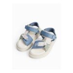 Green & Blue Strappy Sports Style Sandals 7 Infant Size 7