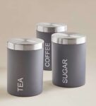 Grey or Black Canisters – Set of 3. Free C&C