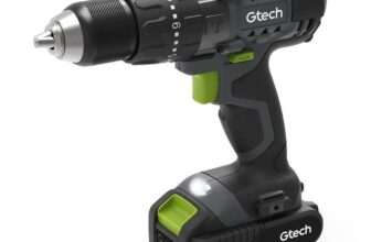 Gtech CCD001 Cordless Combi Drill 2500mAh 20V Li-ion Battery 2-Gear 21 Torque Settings LED