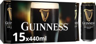 Guinness Draught Stout Beer 4.1% vol 15 x 440ml £13.59 Max S&S