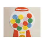 Gumball Machine Cotton Bath Mat
