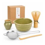 HAPLOVE Premium Matcha Tea Set with Bamboo Whisk and Bowls
