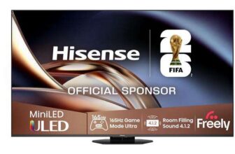 HISENSE U8Q 75 Mini LED 4K 165Hz Smart Al TV with Freely – 75U8QTUK