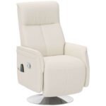 HOMCOM 10-Point Massage Recliner Armchair – Cream