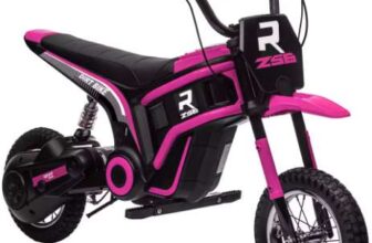 HOMCOM 24V Kids Electric Motorbike with Twist Grip Throttle, Music, Horn – Pink (with code) Aosom MHSTAR UK Store
