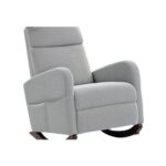 HOMCOM Modern High Back Corduroy Leisure Rocking Chair