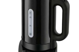 HOMCOM Variable Temperature Control Kettle 1.7L 3kW, Black Fast Boil Water Kettle, Keep Warm Function