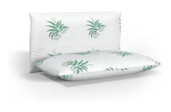 HOME STILL Memory Foam Pillows 2-Pack, 40x70x12 Cm, Aloe Vera