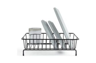 Habitat Compact Wire Dish Drainer – Black
