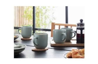 Habitat Set of 4 Mugs – Matte Green